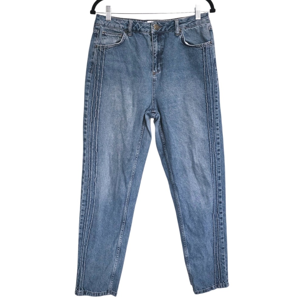 BDG Urban Outfitters Pintuck Mom Jeans Blue High Waisted 34 for‎ 31" Waist